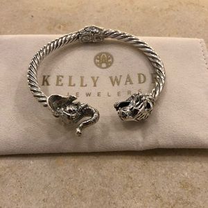 Kelly Wade Elephant & Leopard 925 Silver Braclet